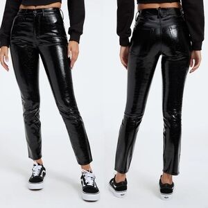 Good American Good Classic Faux Leather Pants